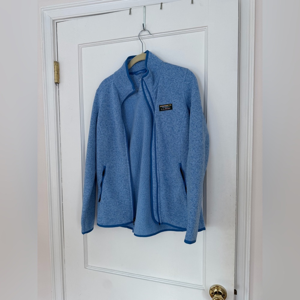 L.L bean size xs warm blue zip up jacket
